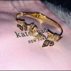 Butterfly Kate Spade ♠️ Gold Hinge Bracelet